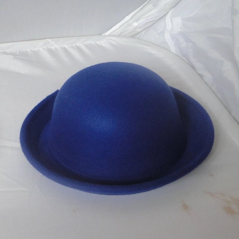 New Hat Women's Small Round Top Hat Trendy Spring Autumn And Winter Dome Curled Jazz Hat Couple Hat Adult Hat Now