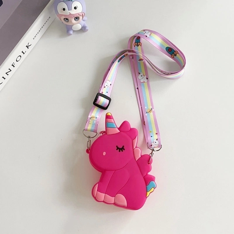 Kid's Silica Gel Zipper Kids Wallets