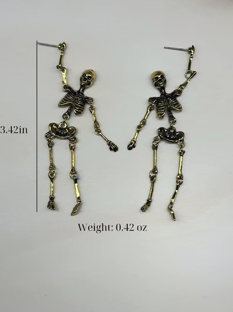 🔥Gold Skeleton Earrings