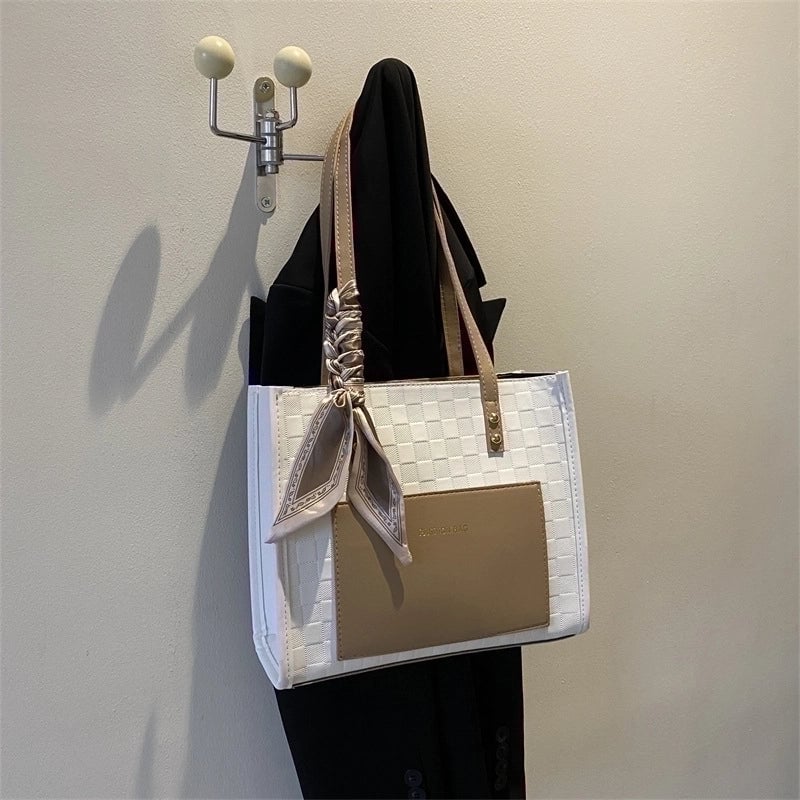 Women's Large All Seasons Pu Leather Fashion Tote Bag