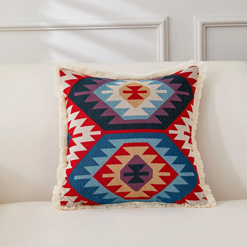 Minimalist Classic Style Geometric Cotton And Linen Pillow Cases
