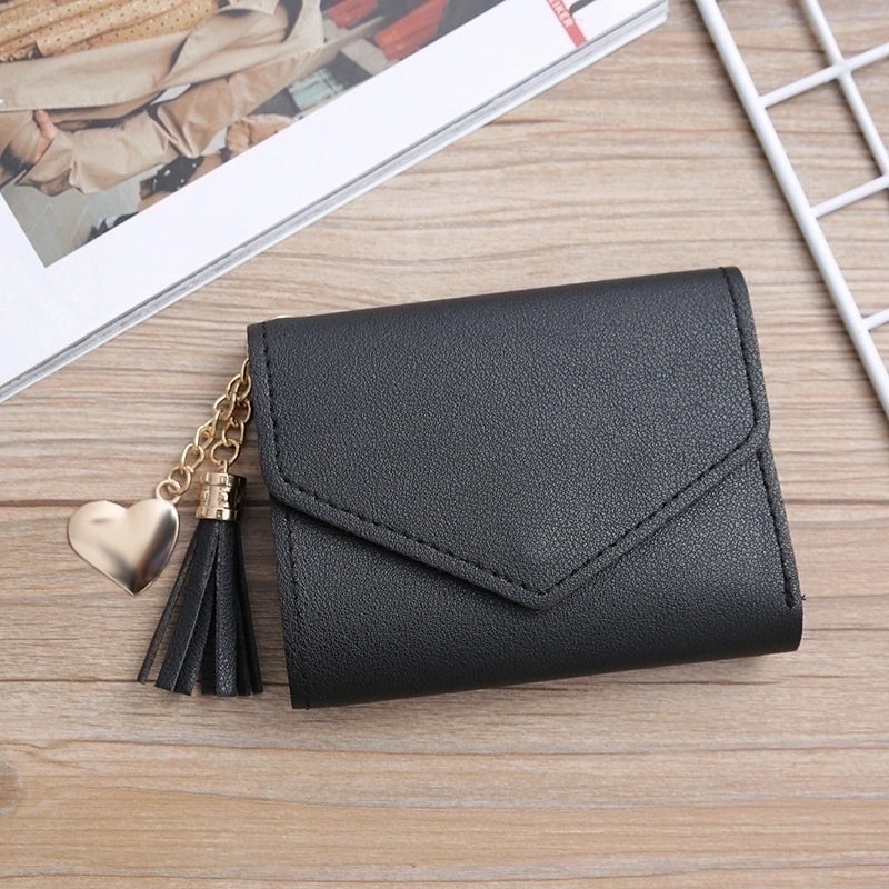 Women'S Solid Color Pu Leather Light Grey Light Green Dark Grey Magnetic Buckle Wallets