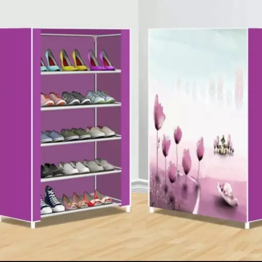 7X LAYERS PRINTED SHOE RACK