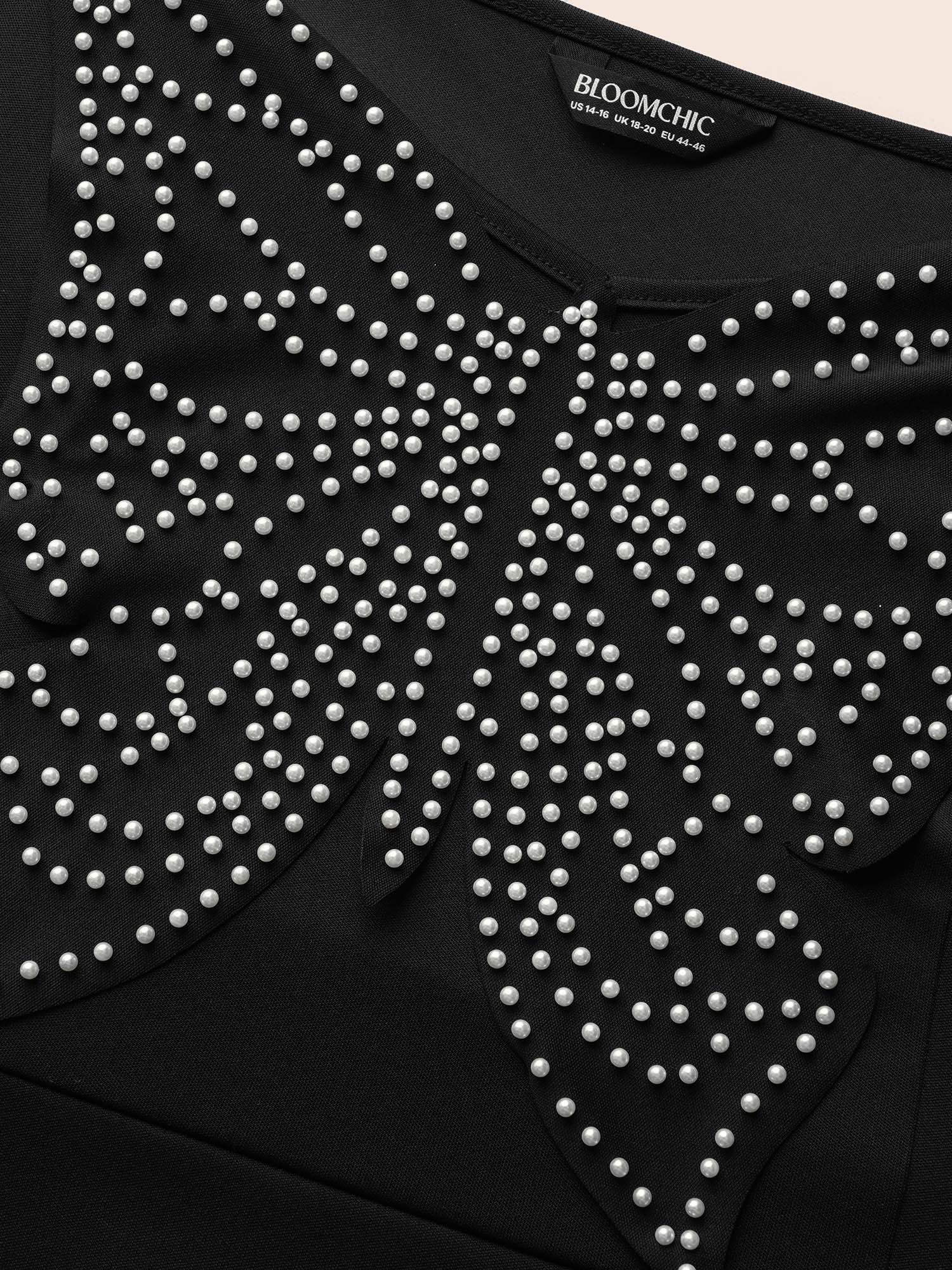 Butterfly Pearl Beaded Cami Dress