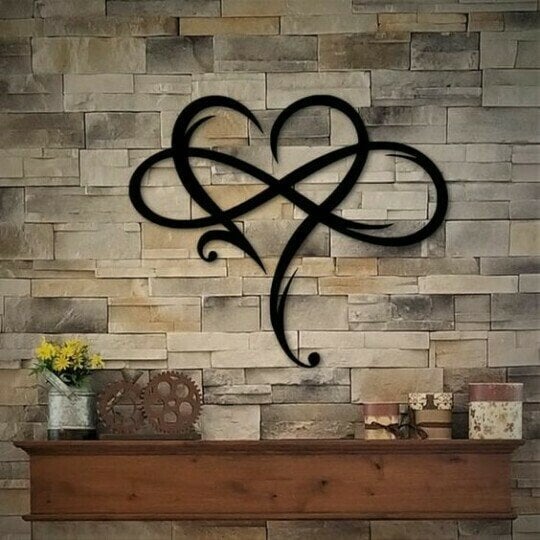 🔥Promotion 49% OFF - 💞Infinity heart-Steel wall decor Metal Wall art