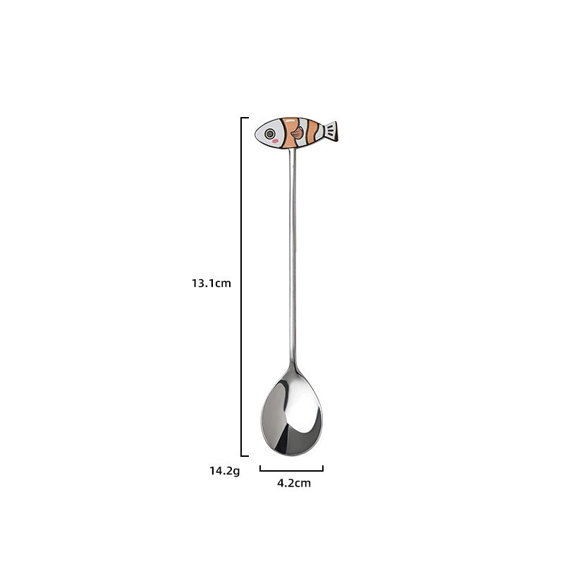 Cute Cartoon Stainless Steel Spoon 1 Piece