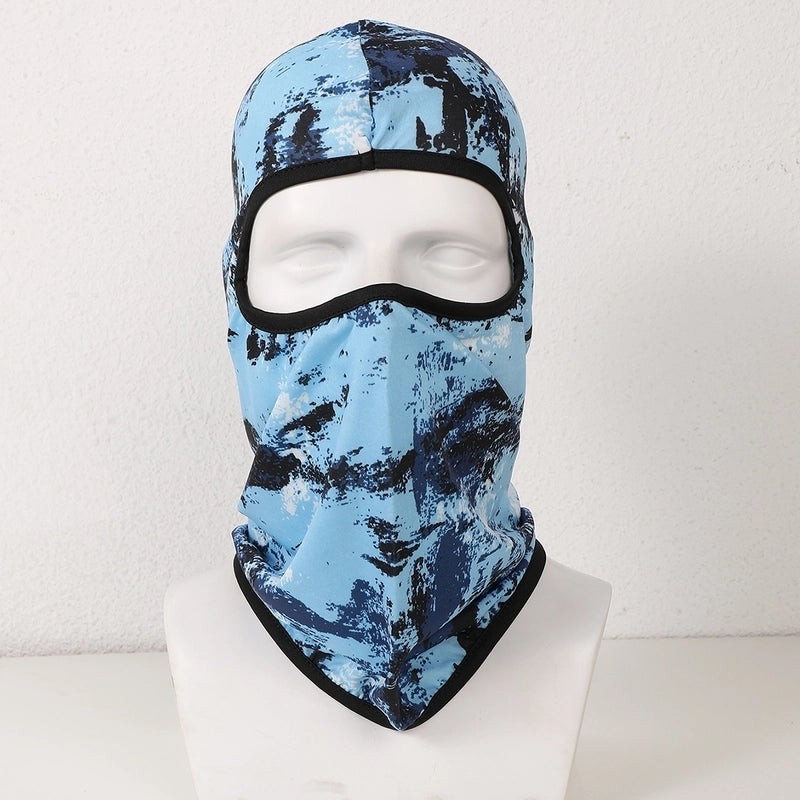 Unisex Casual Tropical Tie Dye Camouflage Printing And Dyeing Eaveless Sleeve Cap