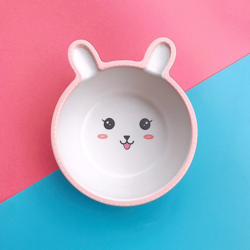 Cute Cartoon Bamboo Fibre Tableware 1 Piece