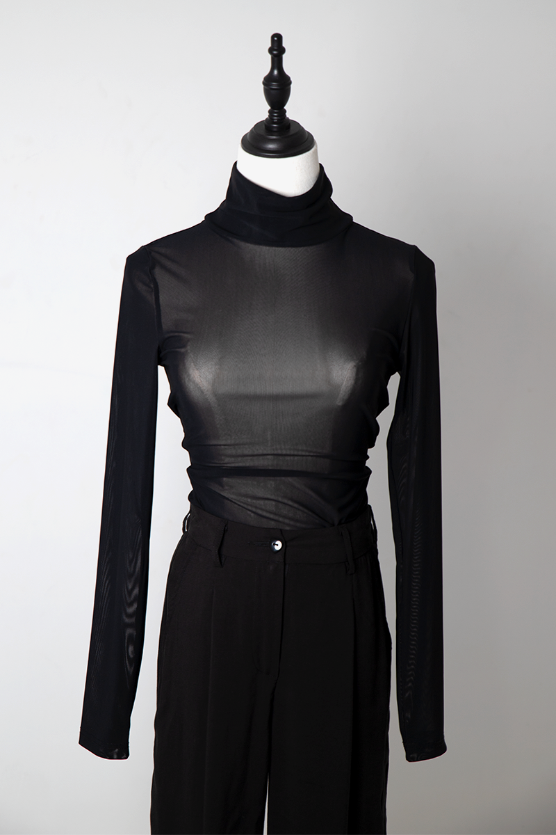 Black Sun Exclusive-Long Sleeve Mesh Shirt