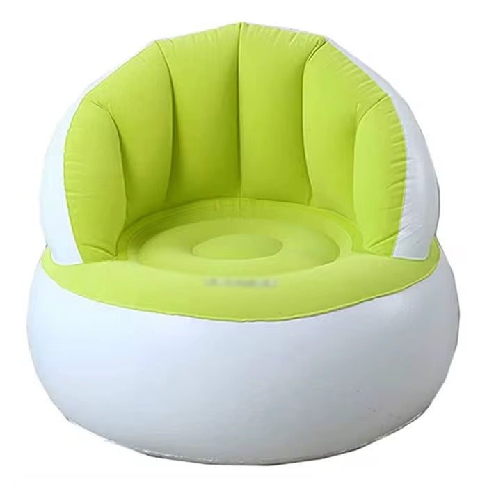 Comfortable Chair Pouf with Backrest.Inflatable Chair Sofa Cushion for Kids.Portable.Single Flocked Lightweight Camping Relaxing Seat