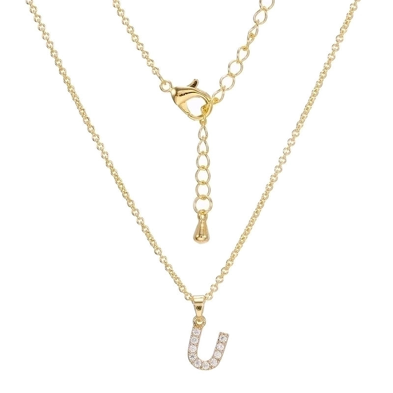 Brass Cable Chain Letter Necklace