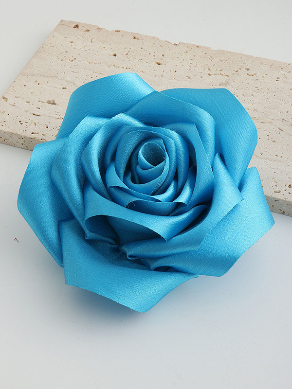 Flower Shape Solid Color Brooch Accessories