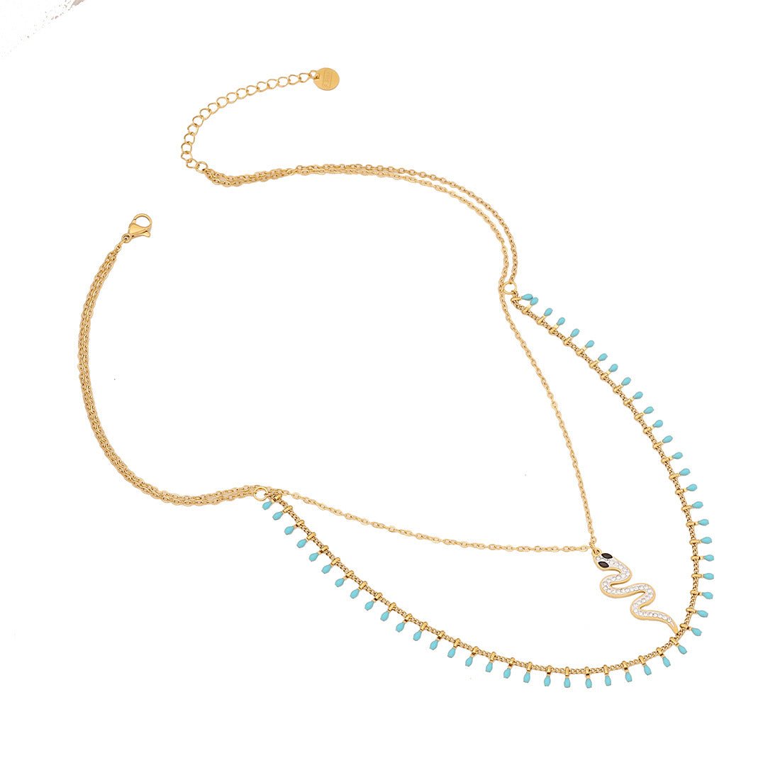 Expressive Snake Stainless Steel Electroplating Necklaces
