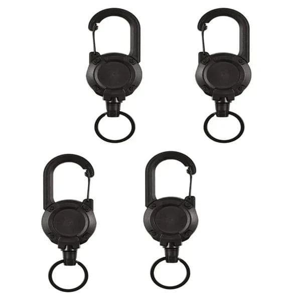 🔥Early Father's Day Hot Sale - Outdoor Automatic Retractable Nylon Rope Luya Anti-theft Tactical Keychain