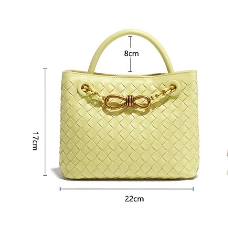 Women's Medium Pu Leather Solid Color Streetwear Square Magnetic Buckle Tote Bag