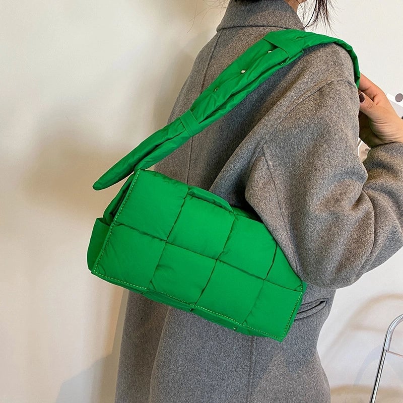 Women's Medium Oxford Cloth Solid Color Fashion Square Magnetic Buckle Crossbody Bag