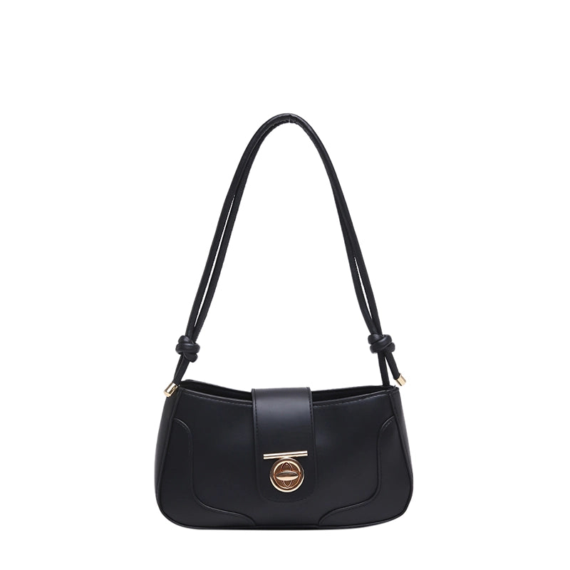 Women's Medium Pu Leather Color Block Solid Color Basic Classic Style Square Zipper Underarm Bag
