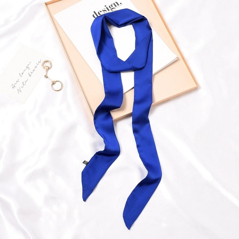 Women's Fashion Solid Color Satin Silk Scarves