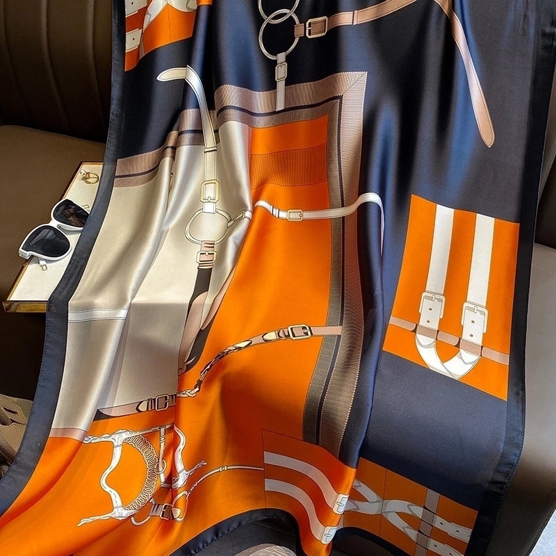 Fashion Silk Scarf Dual-use