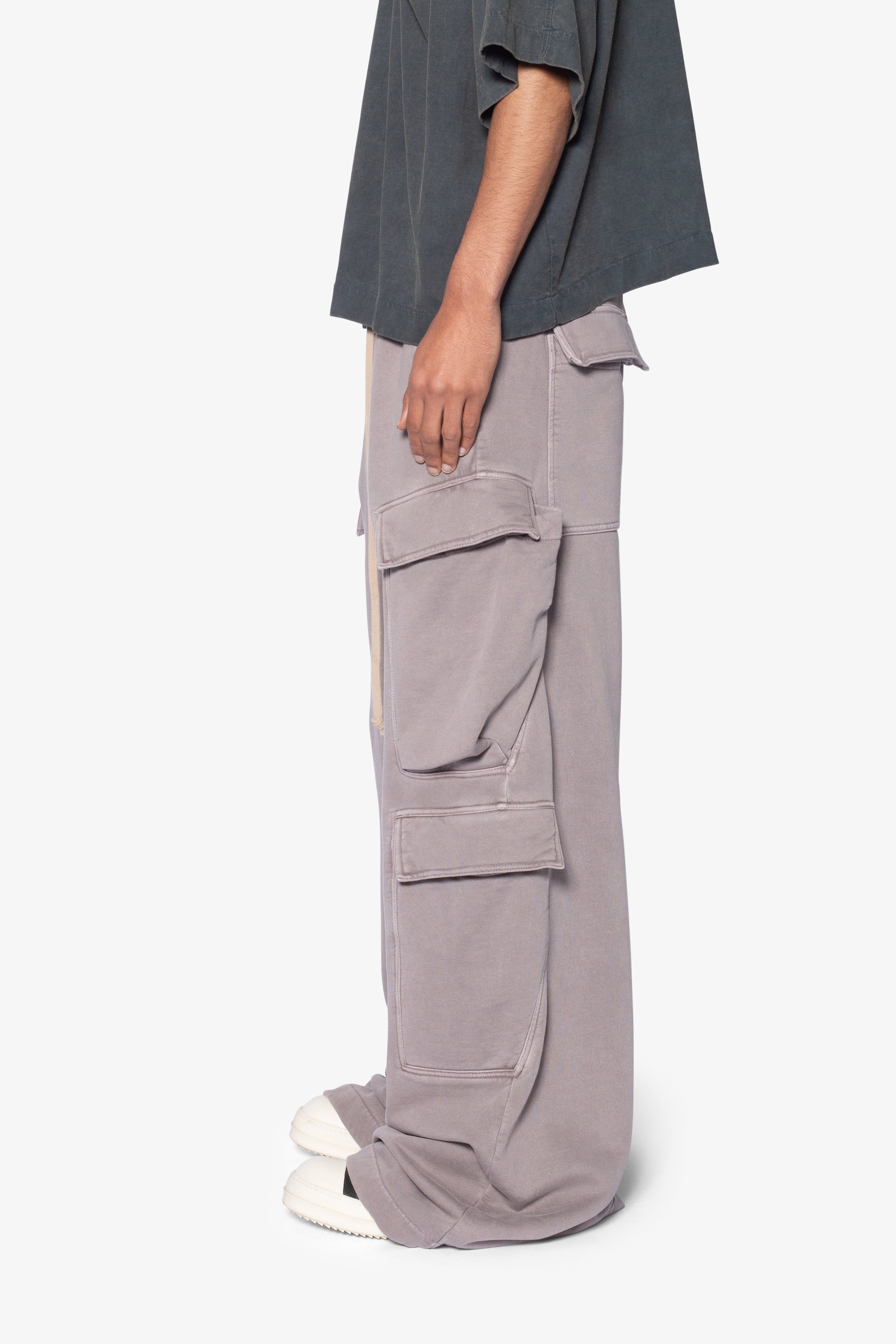 Rave Double Cargo Sweatpants - Washed Mauve