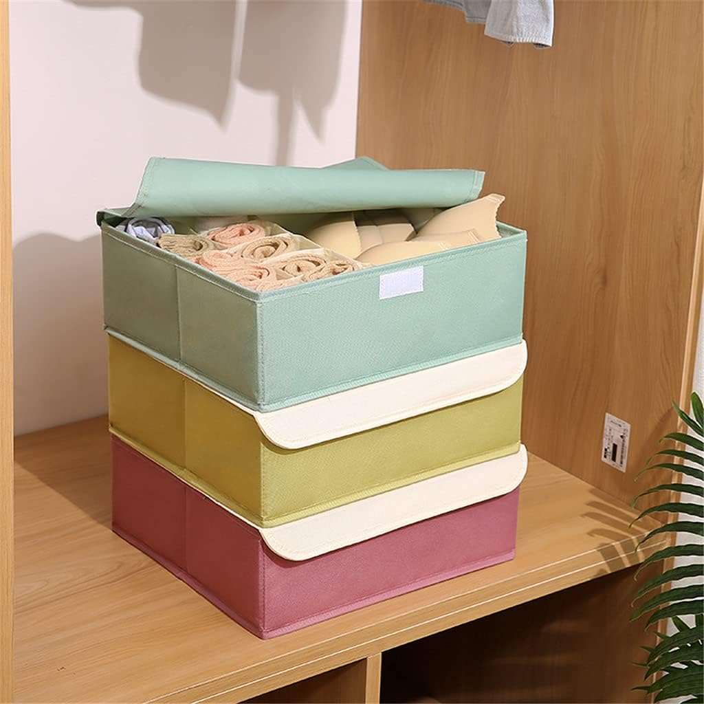 Foldable Wardrobe 10+1 Compartment Drawer Divider Organizer With Lid