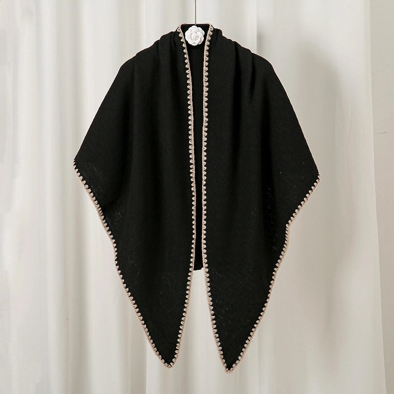 Women's Minimalist Classic Style Solid Color Imitation Cashmere Shawl