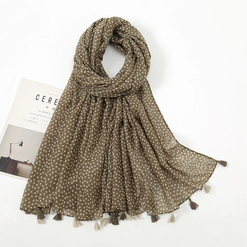 Unisex Vacation Sweet Geometric Polyester Scarf