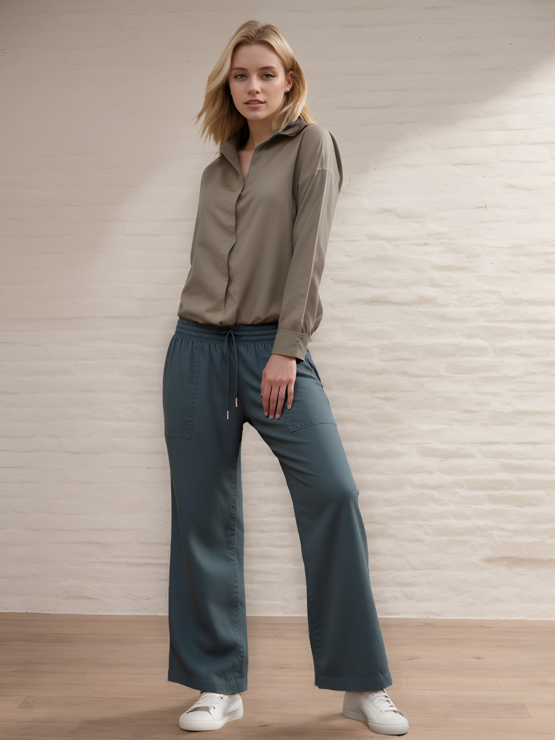 Women's Retreat Linen High Rise Wide Leg Pant