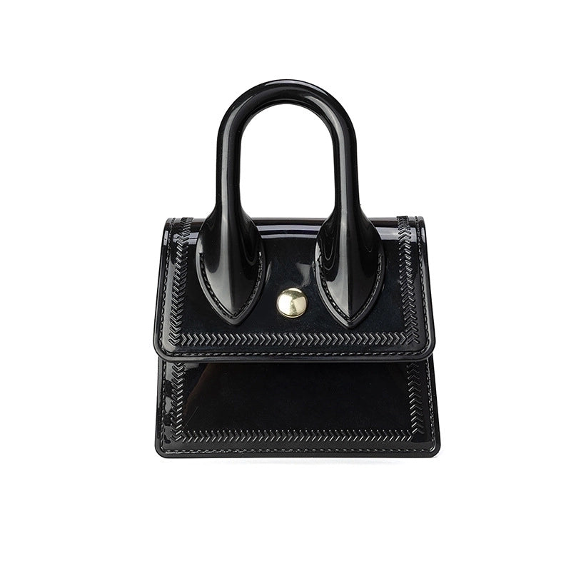 Women's All Seasons Pvc Solid Color Streetwear Square Magnetic Buckle Jelly Bag
