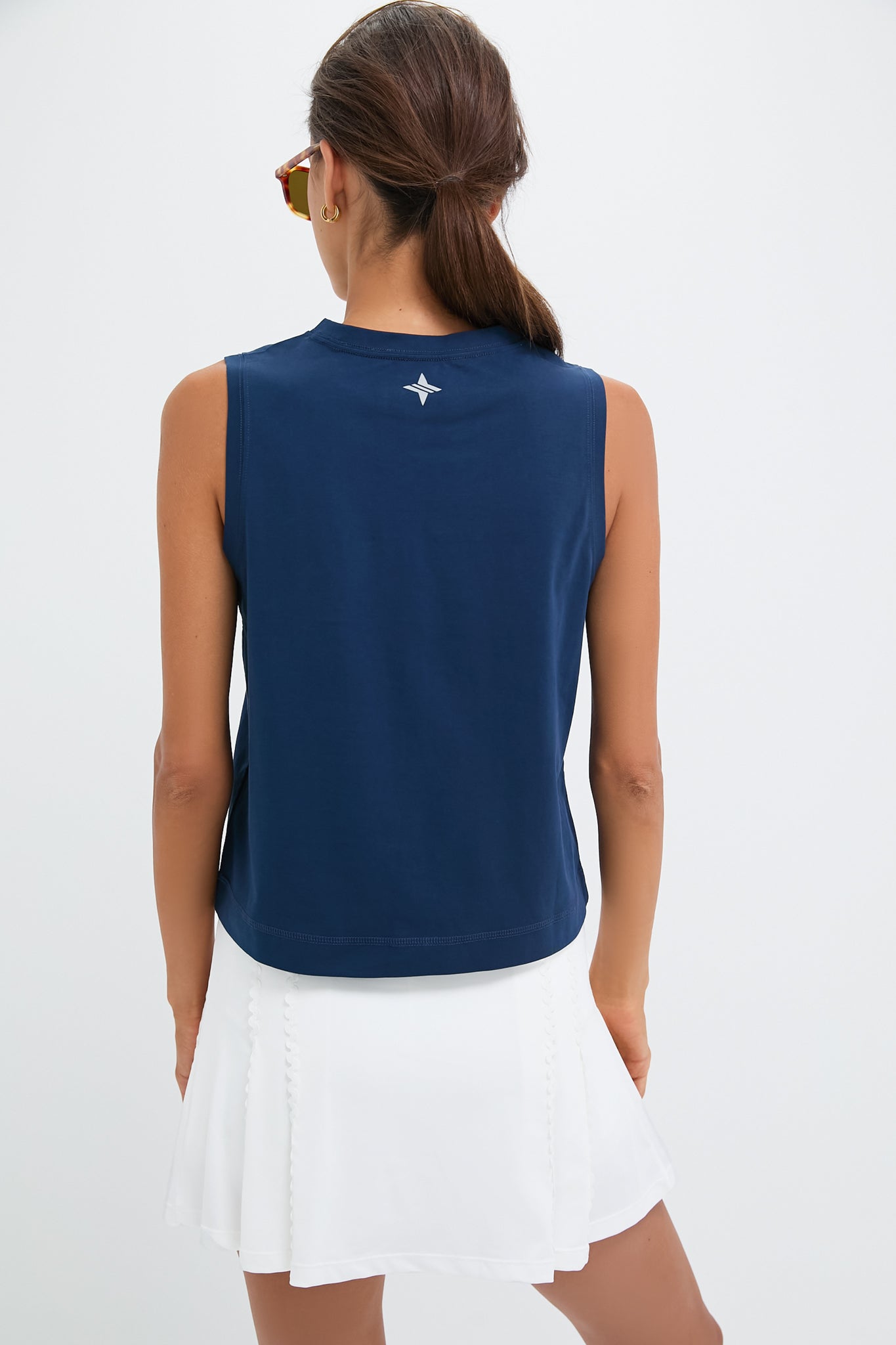 Navy Cotton Sasha Tank