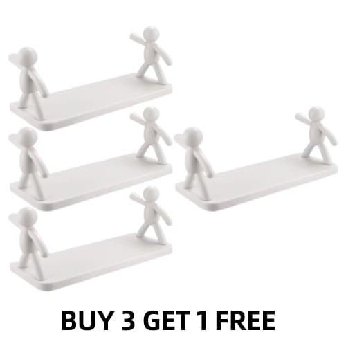 Floating shelf - wall mounted non perforated humanoid storage shelf🔥🔥