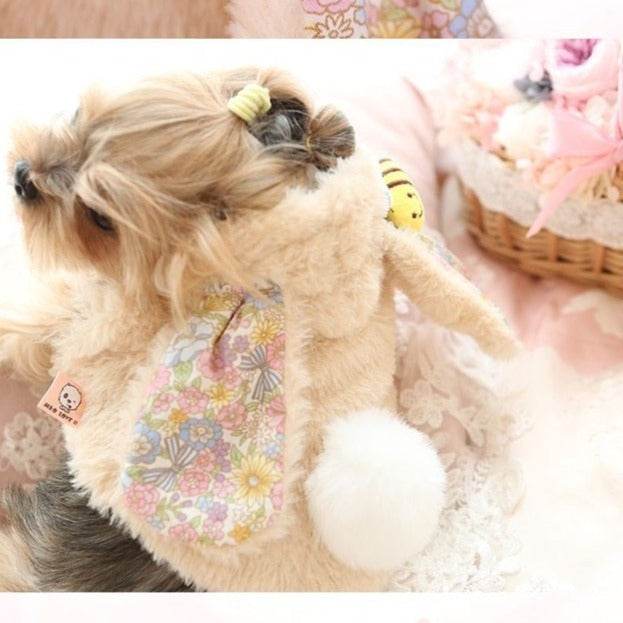Fleece Rabbit Design Dog Cat Coat