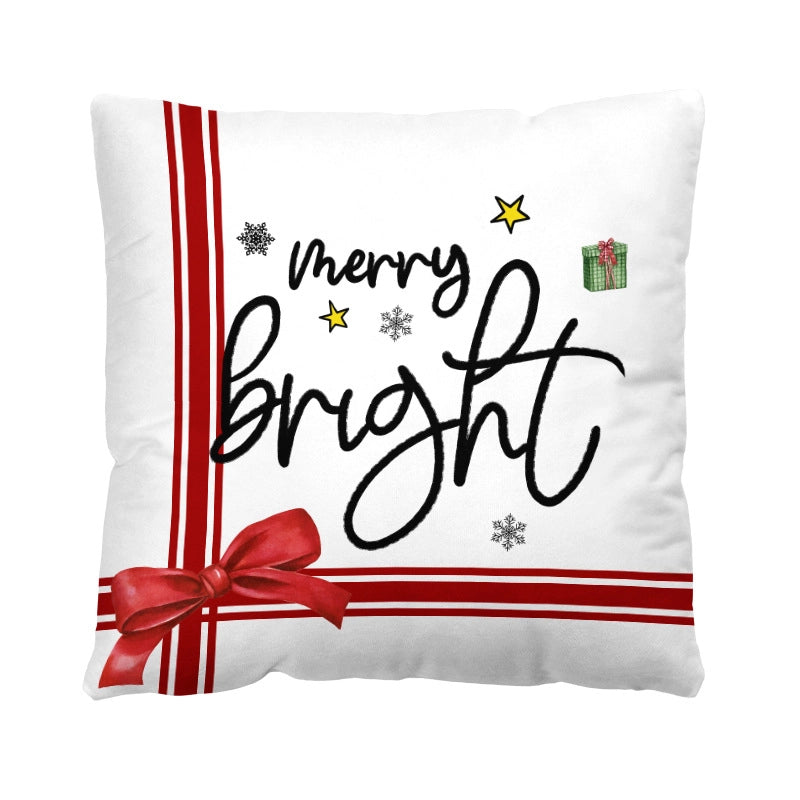 Casual Vacation Letter Short Plush Pillow Cases