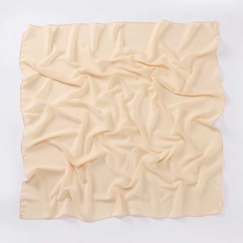 Women's Sweet Solid Color Polyester Kerchief