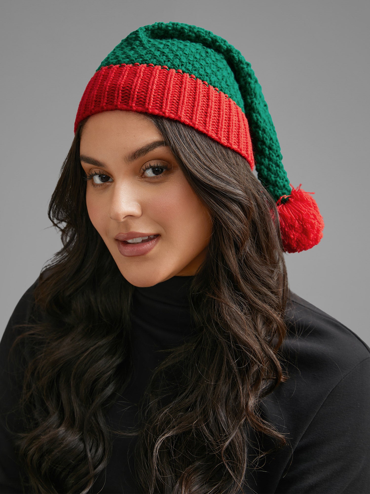 Festive Elastic Knit Beanie