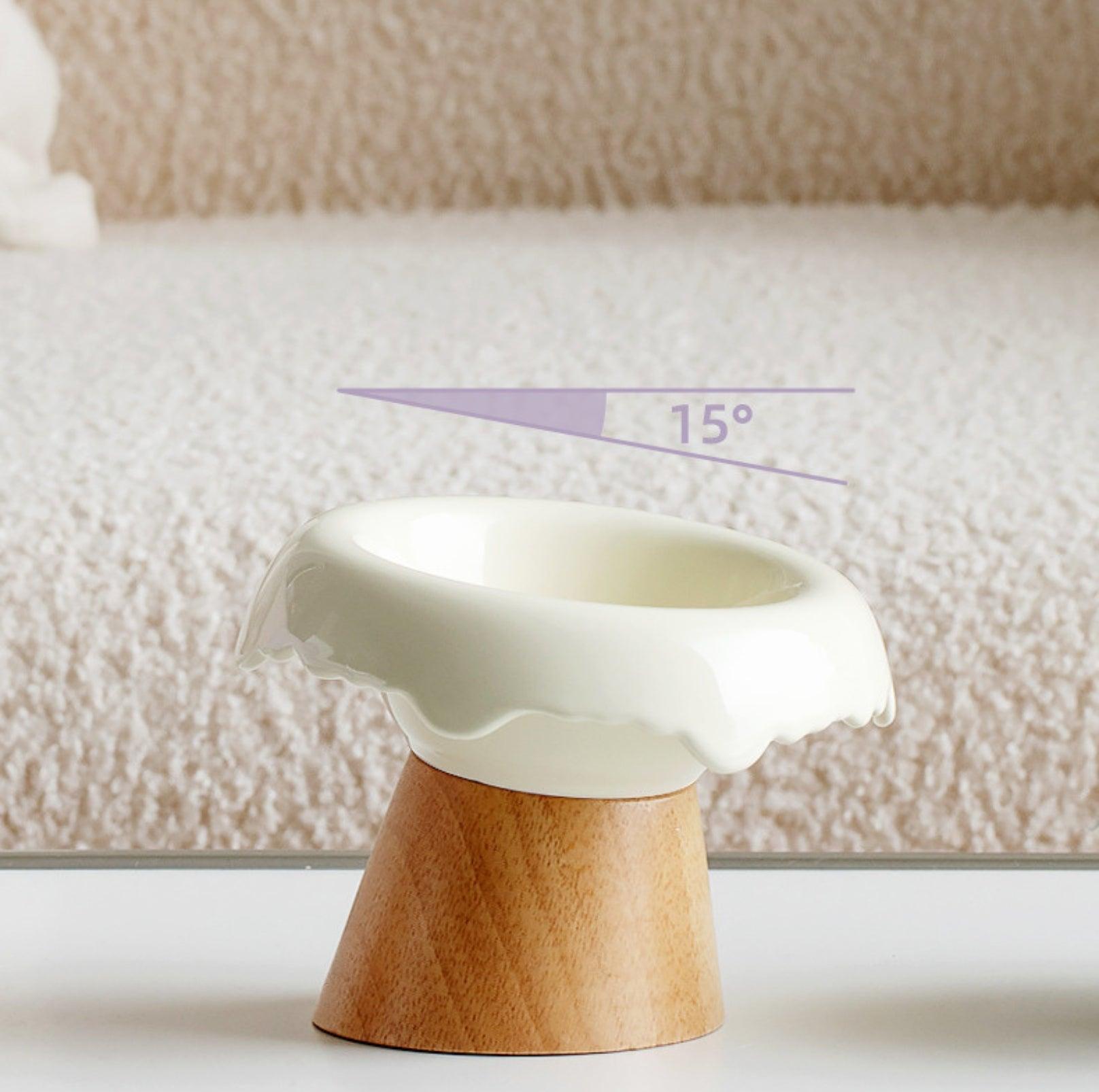 Ice Cream Styled Detatchable Lead-Free Ceramic Pet Food Bowls