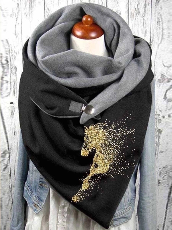 Women's Basic Streetwear Moon Butterfly Polyester Scarf