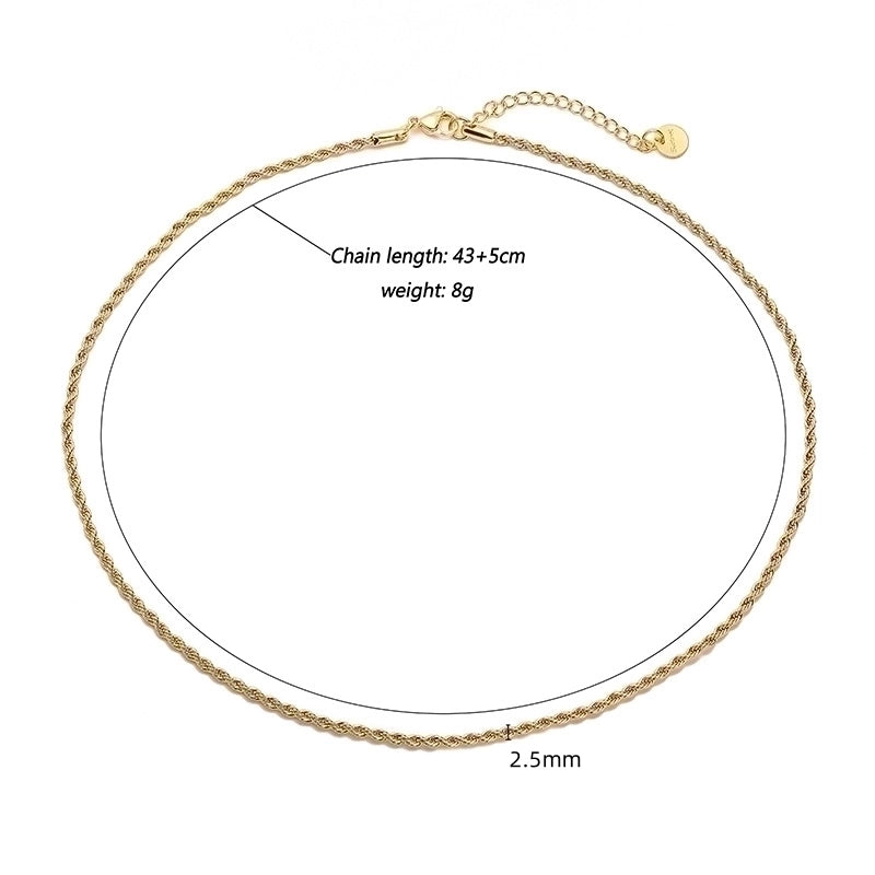 Stainless Steel IG Style Minimalist Plating Solid Color Necklace