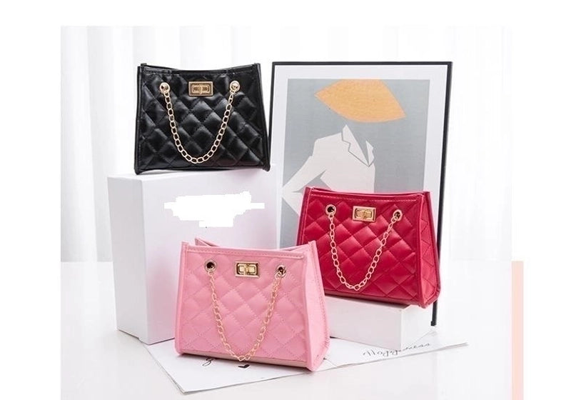New Fashion Women's Solid Color Geometric Embroidered Bag