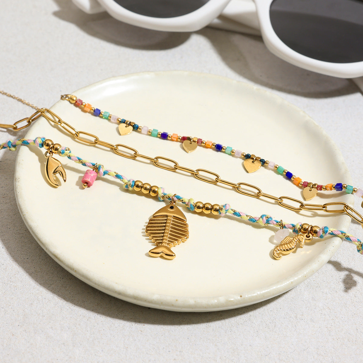 Popular Titanium Steel Necklace Jewelry Women'S Summer Stainless Steel Clavicle Chain Stacking