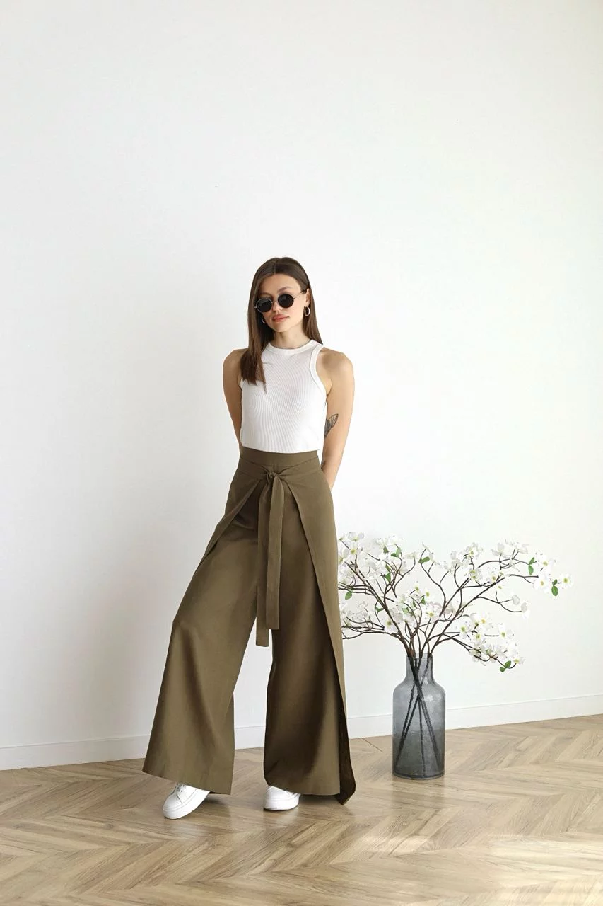 Rosetta | Wide Curved Pants