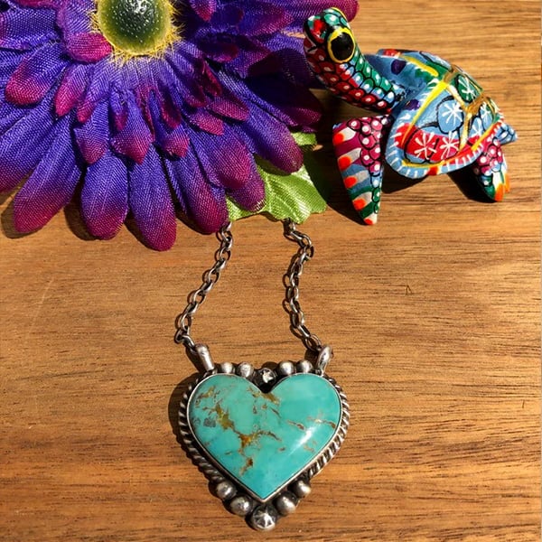 🔥49% OFF🎁Heart-Shaped Turquoise Necklace