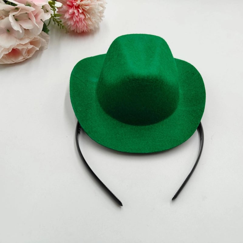 Cowboy Style Nonwoven Solid Color Pet Hat