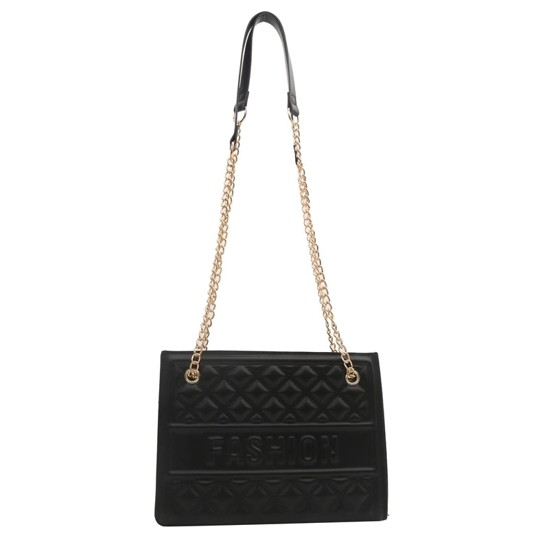 Women's Pu Leather Solid Color Classic Style Zipper Crossbody Bag
