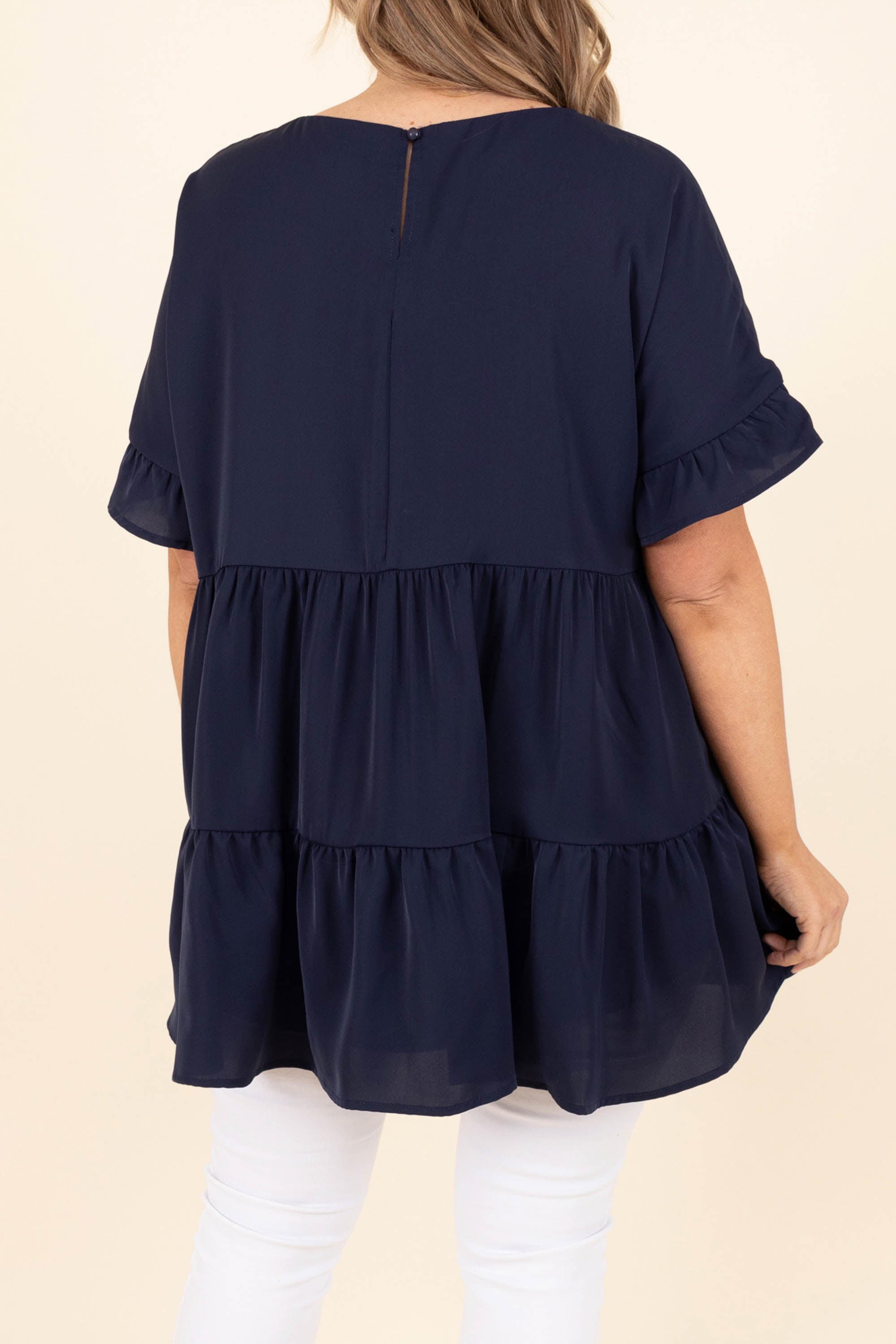 Only In Your Dreams Top. Navy