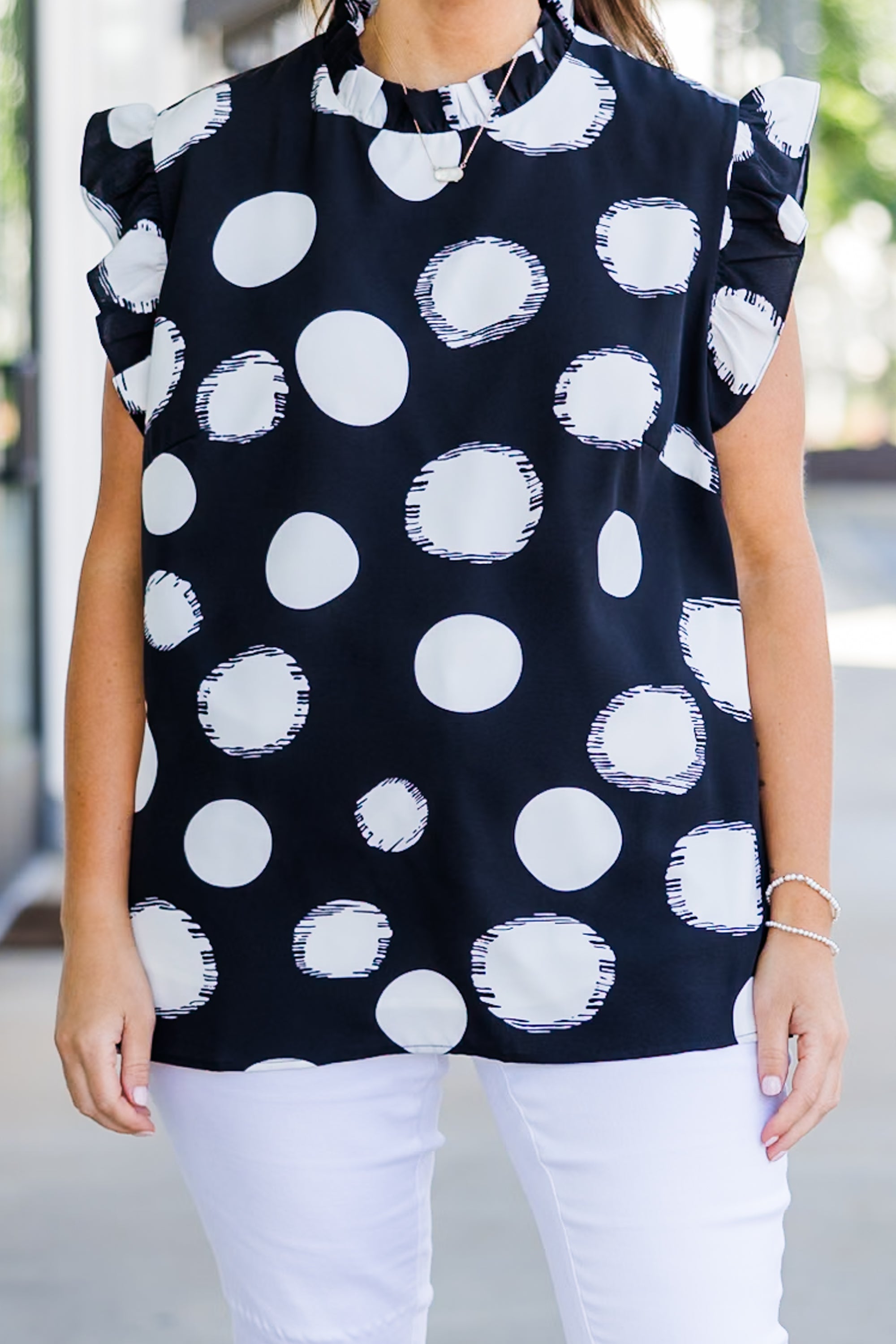 Be On The Dot Top. Black