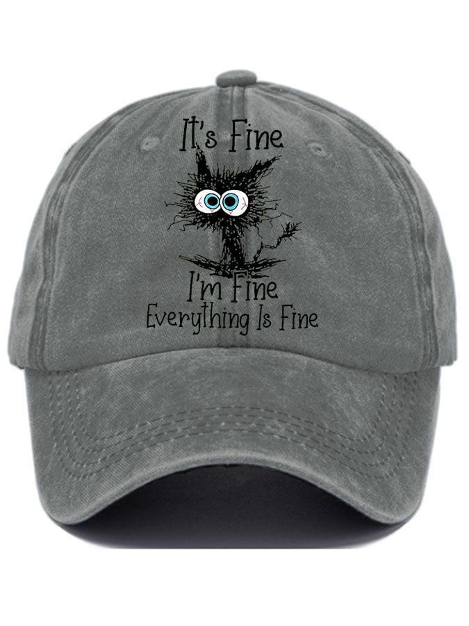 Funny Black Cat Hat