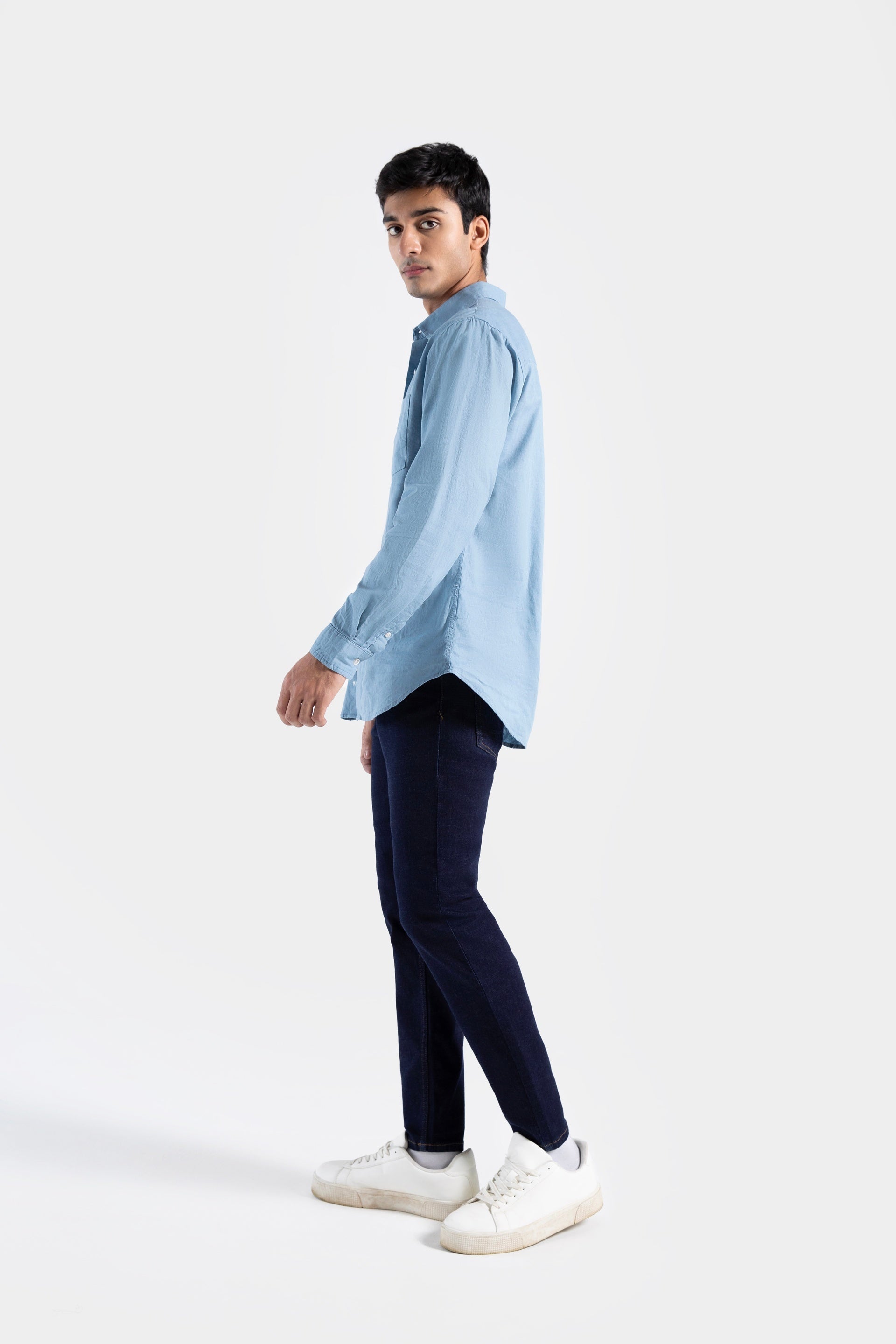 Basic Linen Blend Shirt