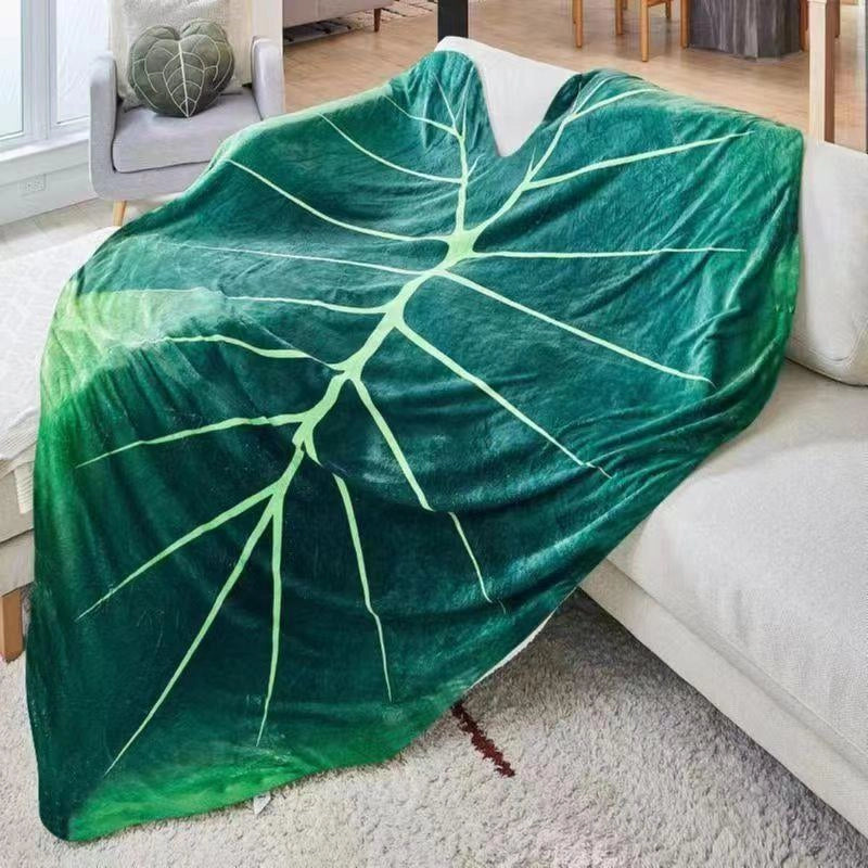 Casual Elegant Leaf Polyester Blanket Couch & Sofa Decor