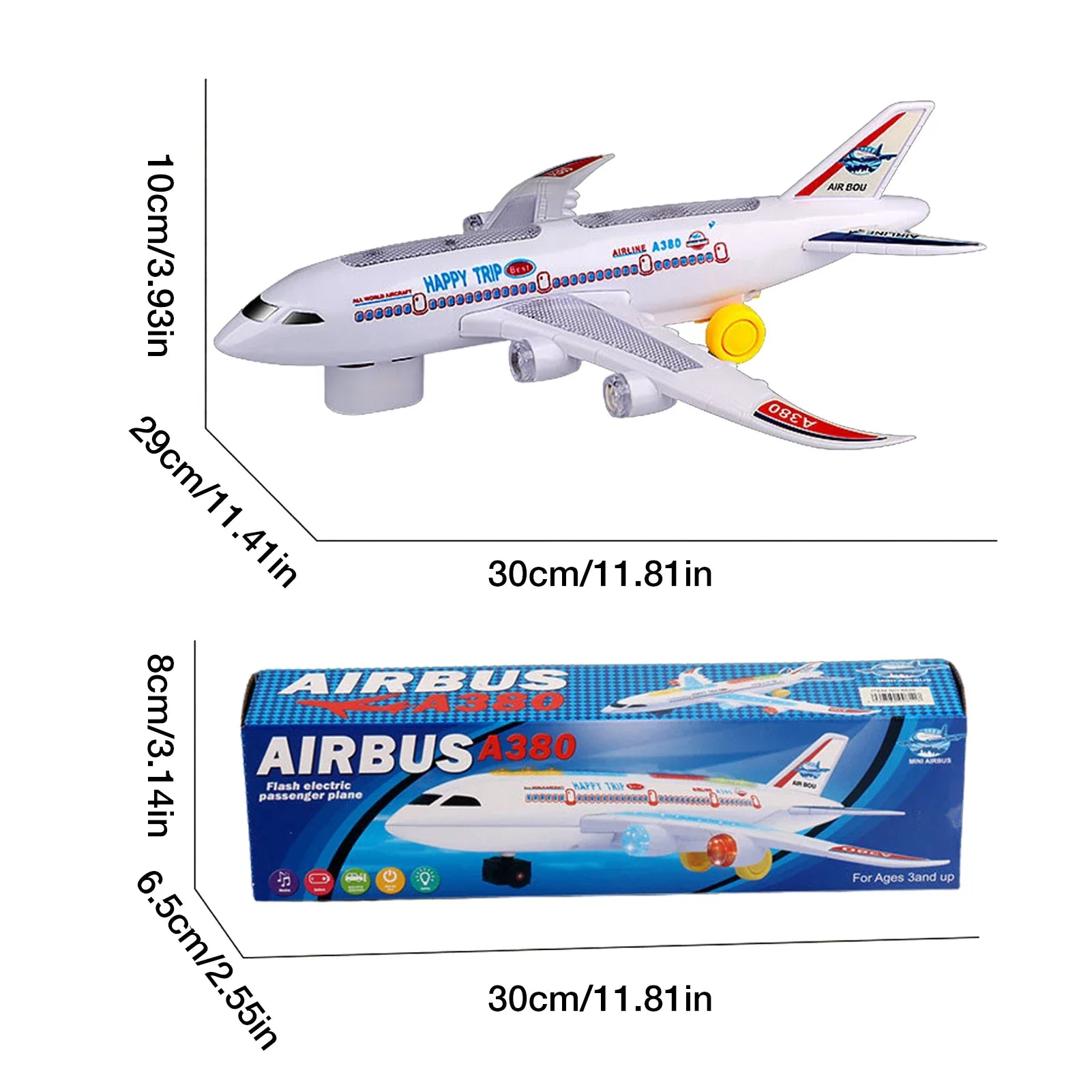 AIRBUS A380 AIRPLANE TOY